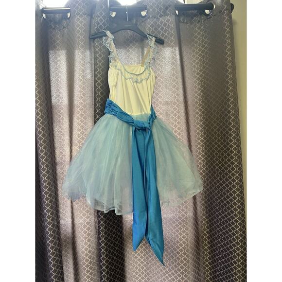 Revolution Dance Wear A Promise To Keep Blue And White Dance Costume - Picture 2 of 4